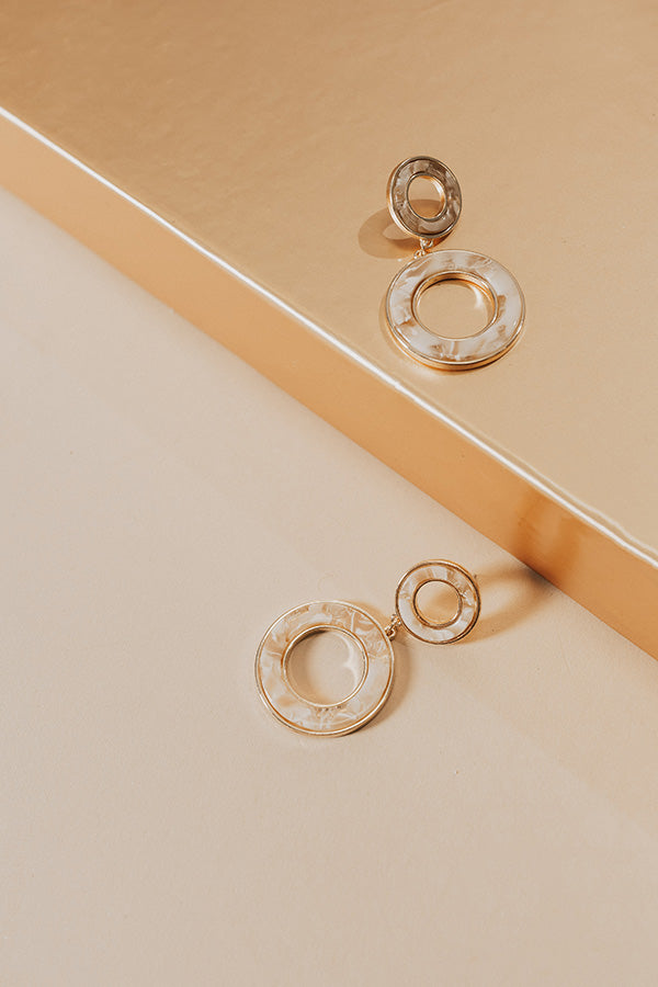 Backstage Pass Earrings In Cream Image - 1