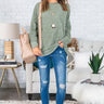 Chill In The Air Sweater in Sage Image - 1