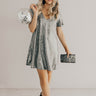 Stunningly Chic Shift Dress In Silver Image - 1