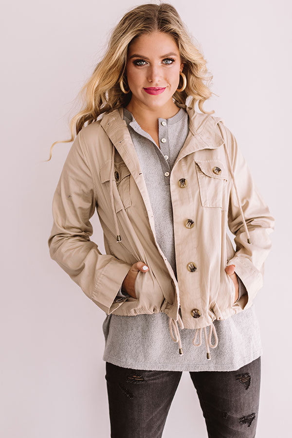 Cider Style Lightweight Jacket In Light Khaki Image - 1