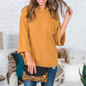 Girls Night Shift Top in Light Camel Image - 1