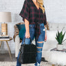 Forever Stylish Plaid Top Image - 1