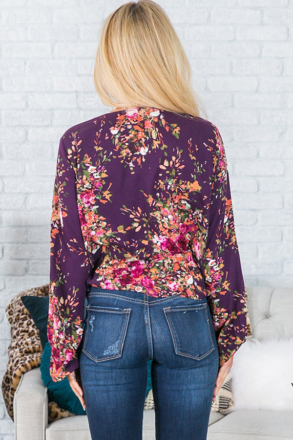 Playful In Paris Floral Top Image - 4