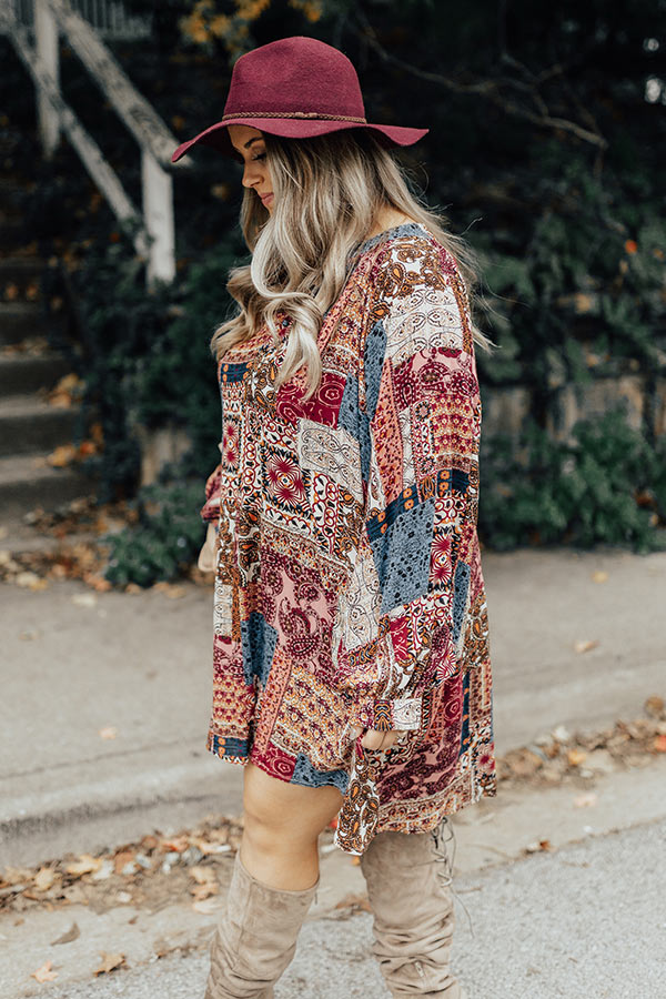 Laughing Until Midnight Shift Dress In Pink Curves Image - 2