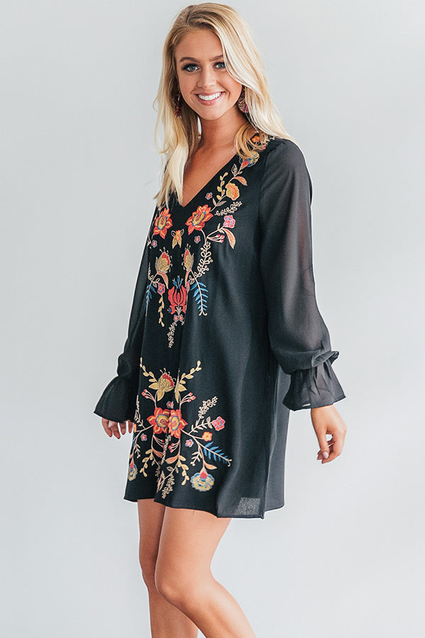 City Lights And Girls Nights Embroidered Dress Image - 2