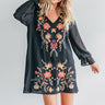 City Lights And Girls Nights Embroidered Dress Image - 1