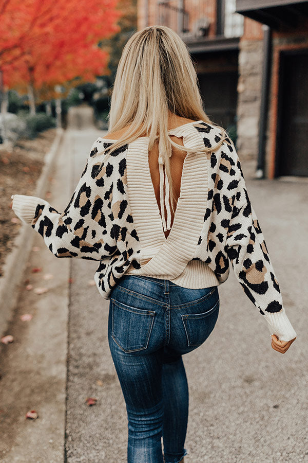 Spotted In Manhattan Open Back Sweater Image - 2