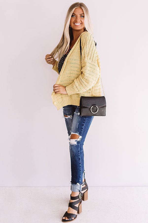 Chic On The Slopes Knit Cardigan Image - 3