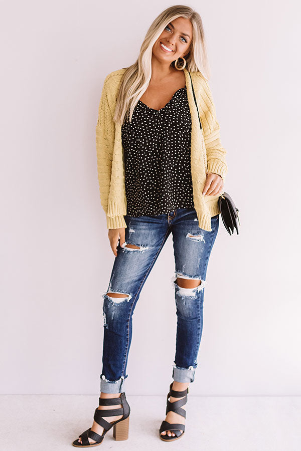 Chic On The Slopes Knit Cardigan