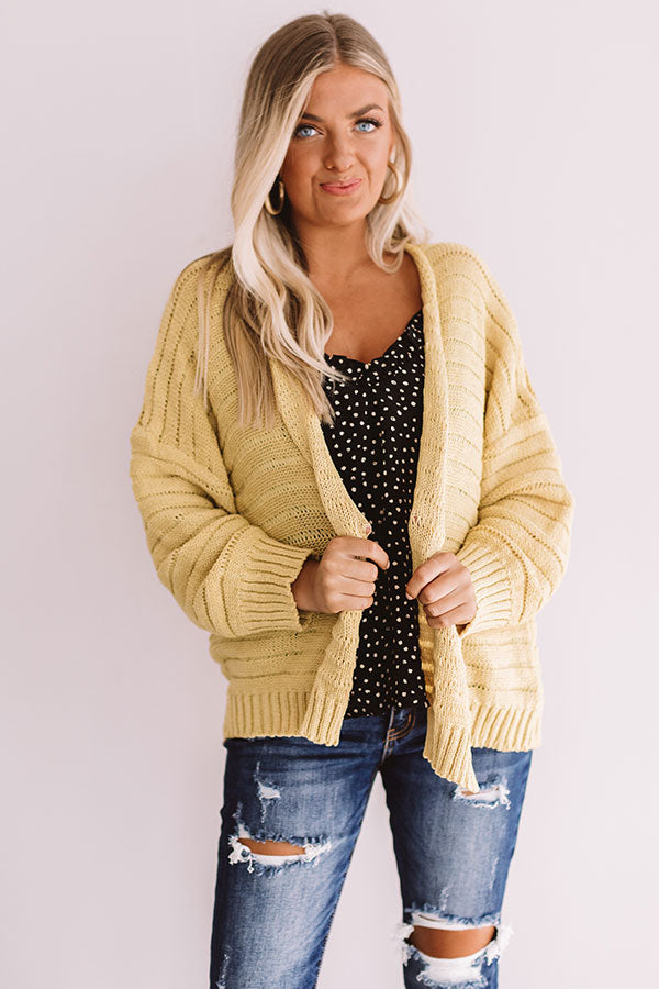 Chic On The Slopes Knit Cardigan Image - 2