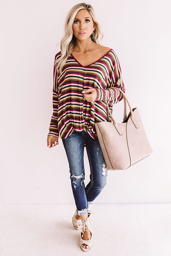 Make My Day Striped Top Image - 2