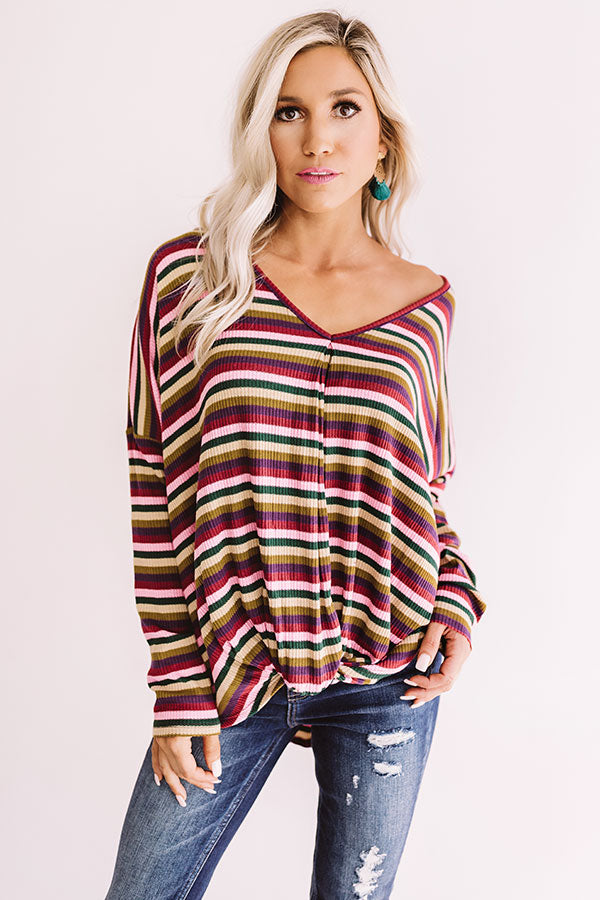 Make My Day Striped Top Image - 3