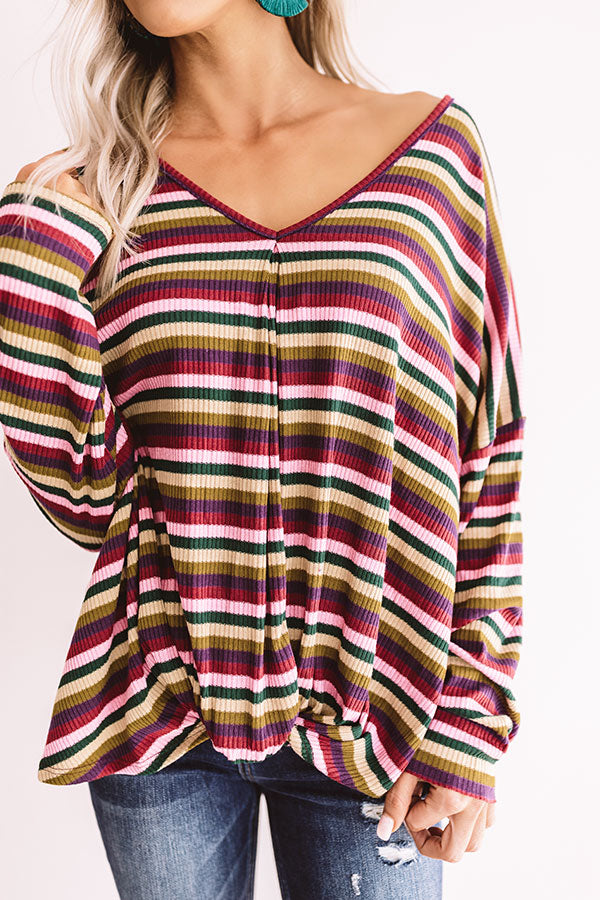 Make My Day Striped Top Image - 4