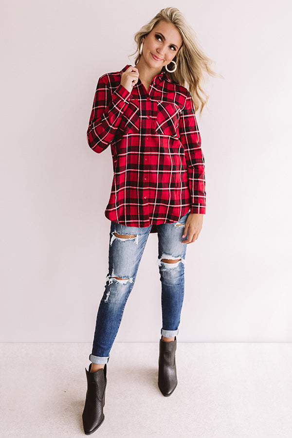 Fireside Date Night Plaid Tunic Image - 2