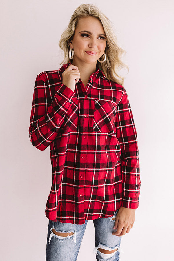 Fireside Date Night Plaid Tunic Image - 1