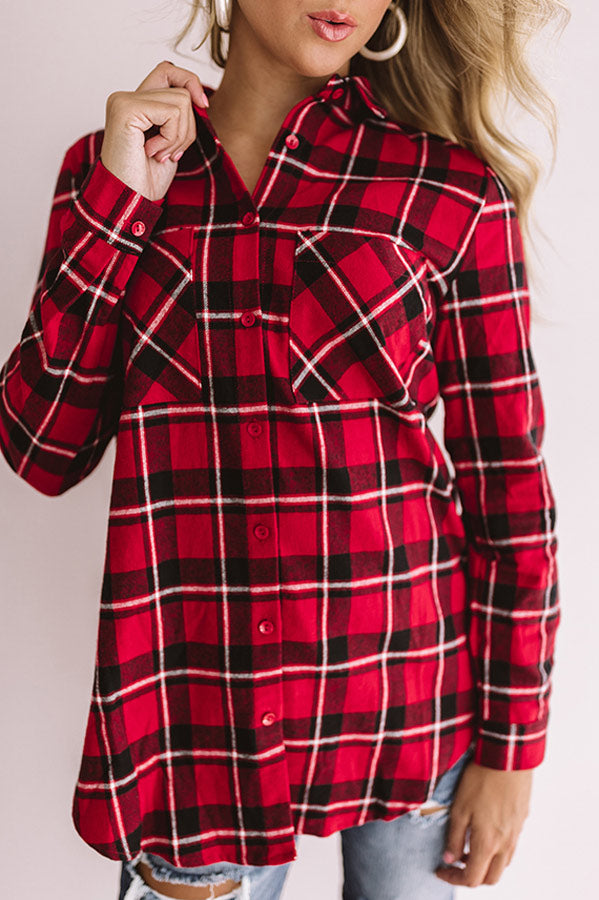 Fireside Date Night Plaid Tunic Image - 3