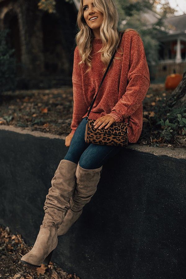 On The Run Leopard Clutch Image - 2