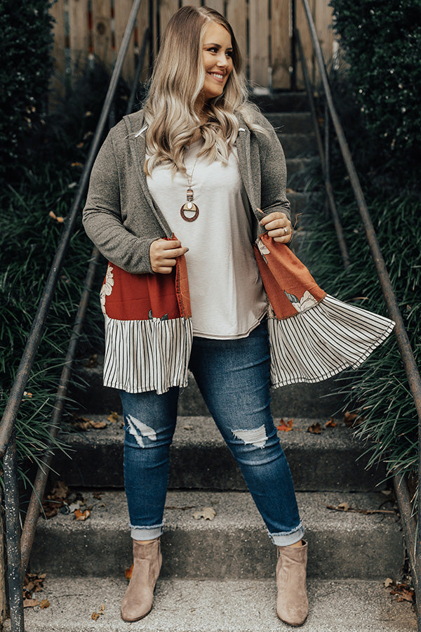 Tea At Twilight Cardigan  Curves Image - 3