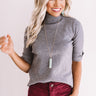 Soho Polished Sweater Top in Grey Image - 1