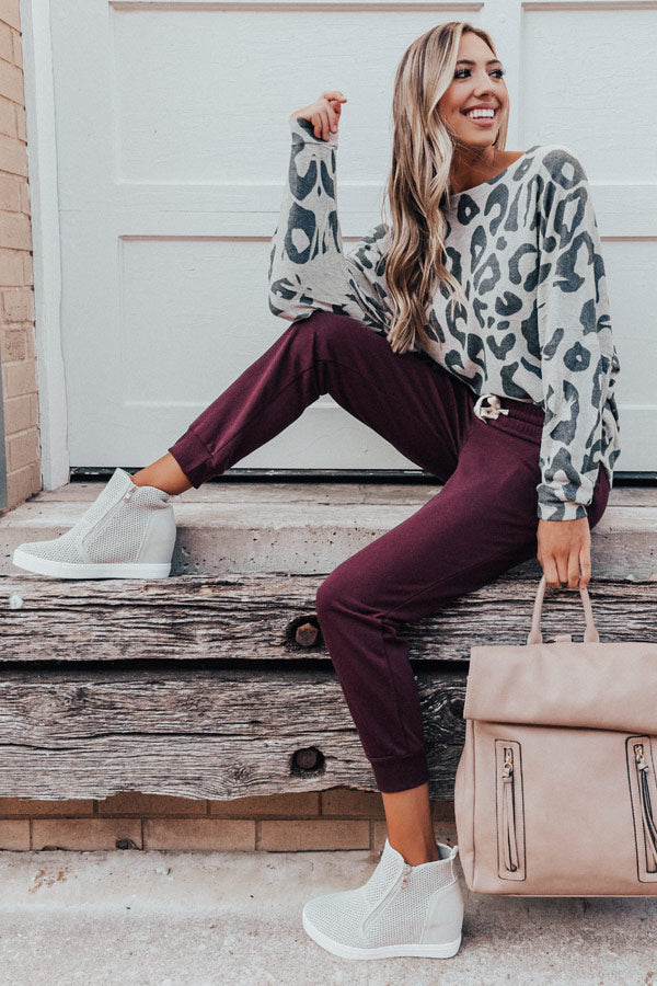 Go Go Gorgeous Joggers In Purple Image - 1