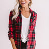 Lounging In The Lodge Plaid Top Image - 1