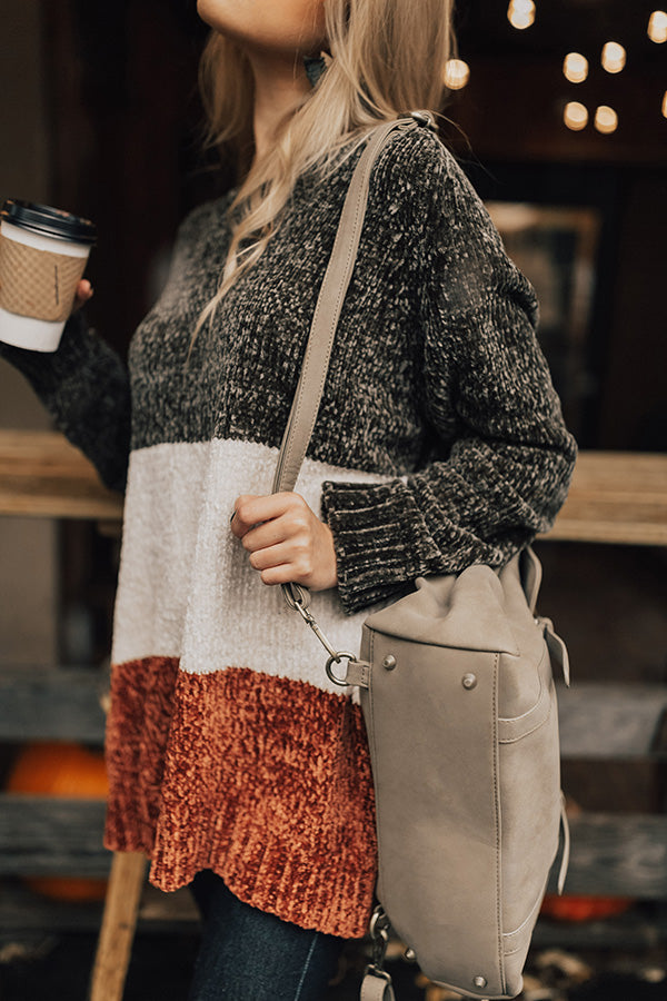 So Snuggled Up Chenille Sweater In Olive Image - 2