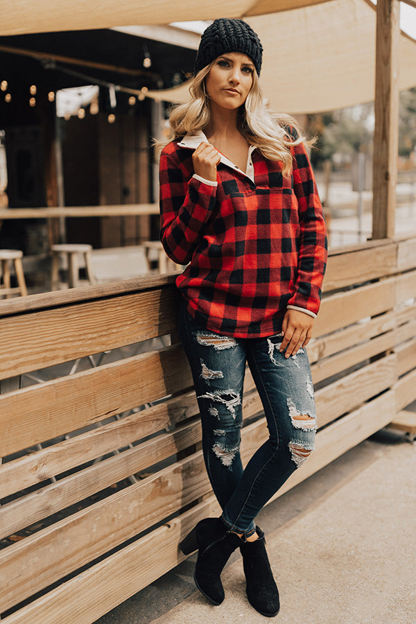 Cocoa In The Mountains Fleece Sweater Image - 3