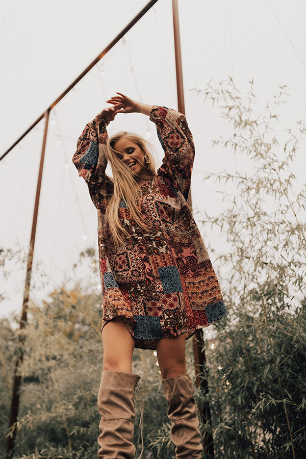 Laughing Until Midnight Shift Dress In Pink Image - 1