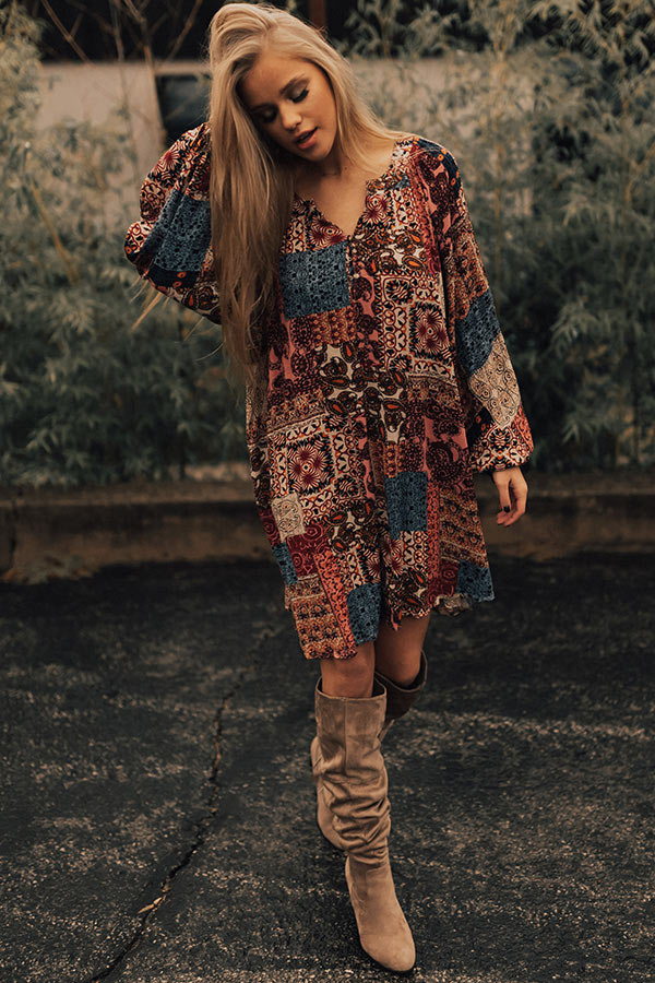 Laughing Until Midnight Shift Dress In Pink Image - 2