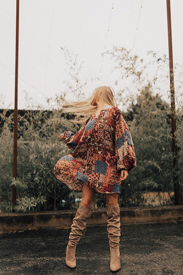 Laughing Until Midnight Shift Dress In Pink Image - 4