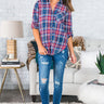 Lodge Vibes Plaid Top Image - 1
