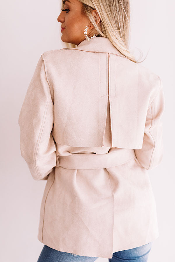 Upper West Side Wishes Faux Suede Jacet Image - 5