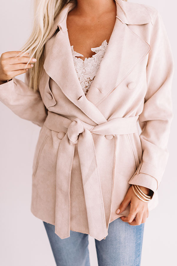 Upper West Side Wishes Faux Suede Jacet Image - 4