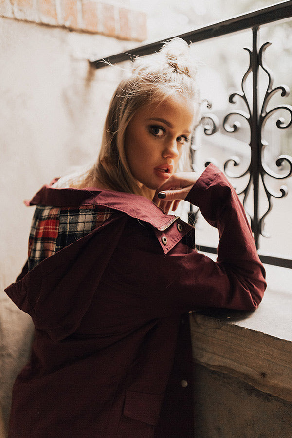 Colorado Cabin Lightweight Jacket In Windsor Wine Image - 3