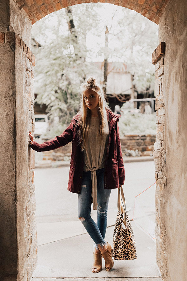 Colorado Cabin Lightweight Jacket In Windsor Wine Image - 5