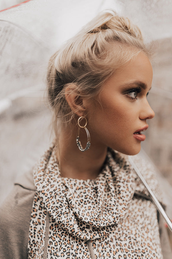 Loop De Loop Earrings in Charcoal Image - 1