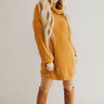 Cozy Classic Chenille Sweater Dress In Camel Image - 1