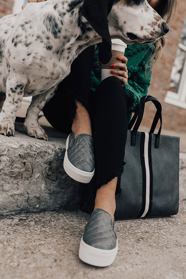 The Camden Sneaker In Dark Grey Image - 1