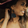 Make My Day Tassel Earrings in Black Image - 1