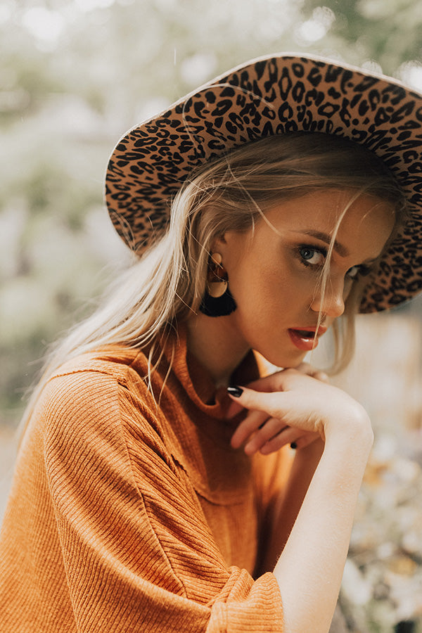 Fringe Factor Tassel Earrings in Black Image - 1