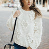 Falling In Love Hand-Knit Sweater In Cream Image - 1