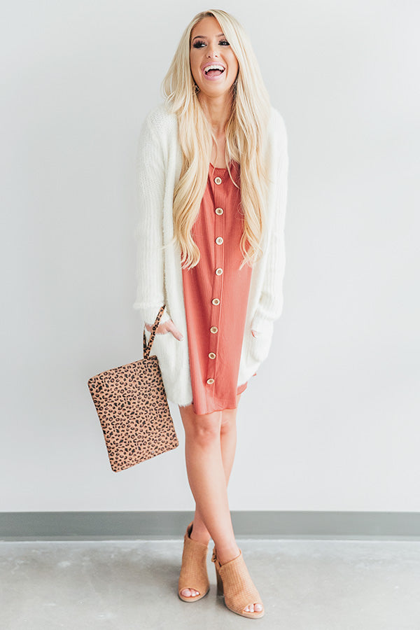 Snowfall Kisses Cardigan in Ivory Image - 3