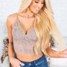 For Chic Times Lace Brami In Taupe Image - 1