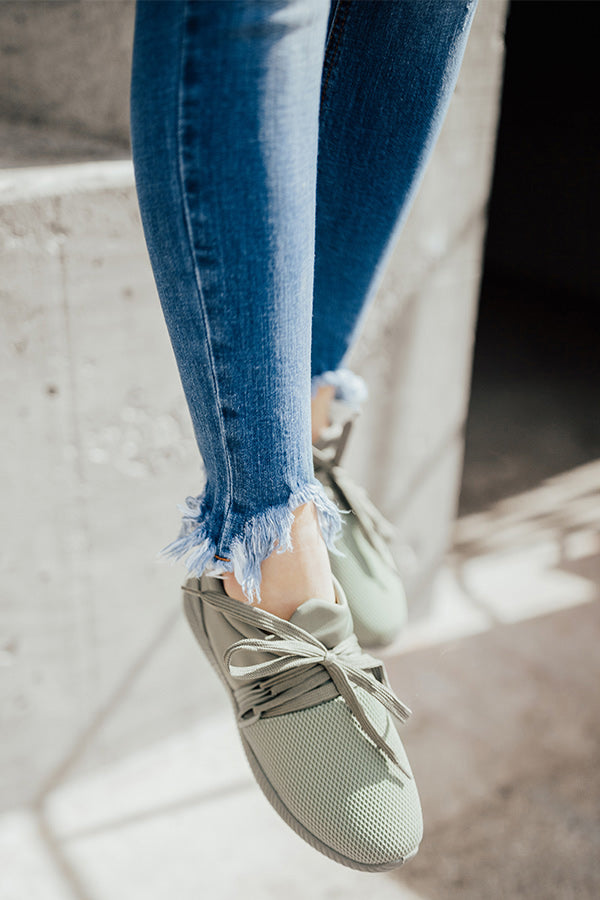 The Adrian Sneaker In Sage