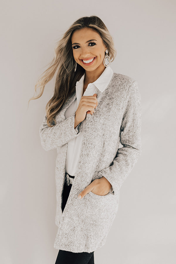 Snuggled In The City Lightweight Jacket in Grey Image - 3