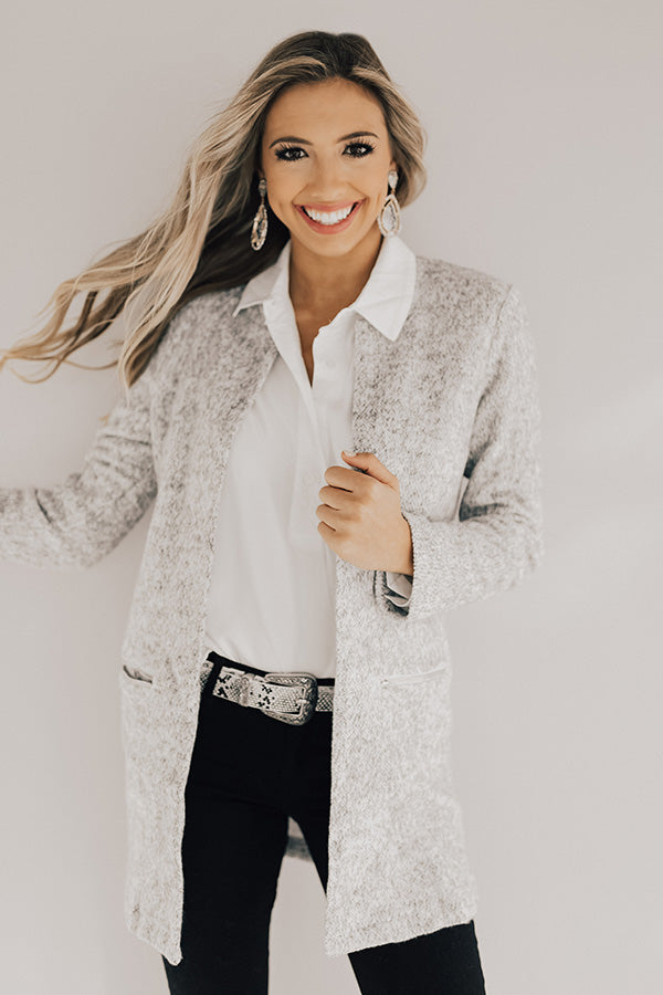 Snuggled In The City Lightweight Jacket in Grey Image - 5