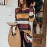 So Cheerful Stripe Shift Sweater Image - 1