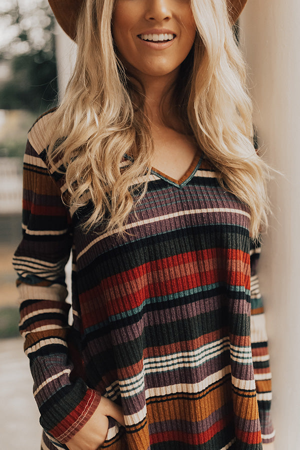 Lollipop Stripe Sweater Dress Image - 3