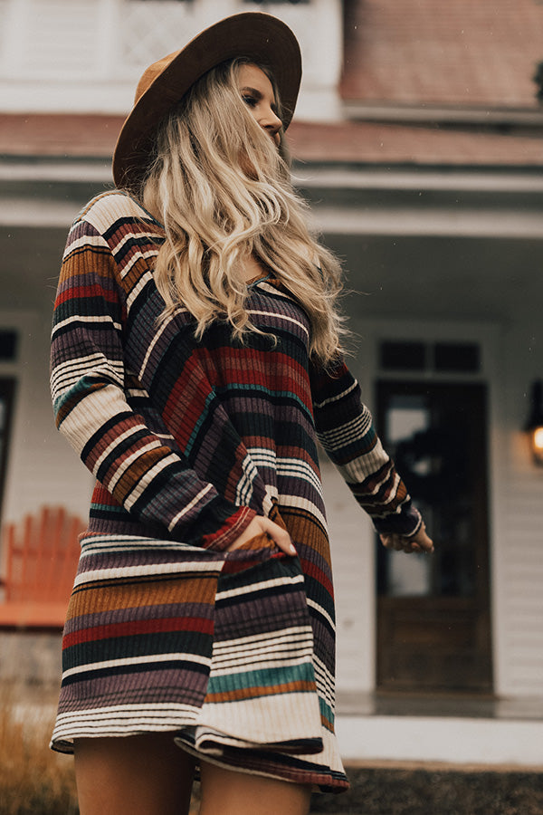 Lollipop Stripe Sweater Dress Image - 5