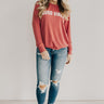 Good Vibes Only Sweatshirt In Rose Image - 1